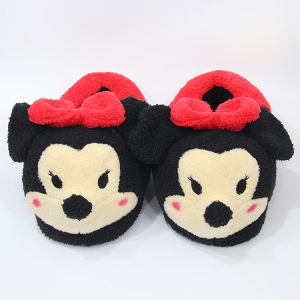 Mickey Minnie Winter Soft Plush Slippers