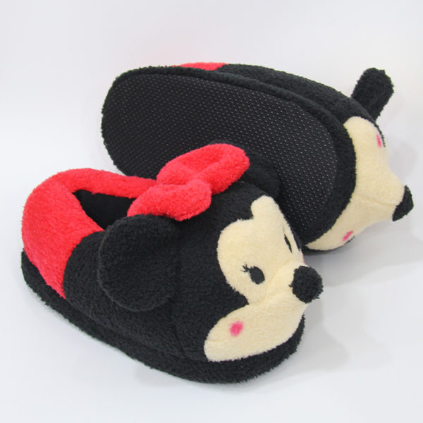 Mickey Minnie Winter Soft Plush Slippers