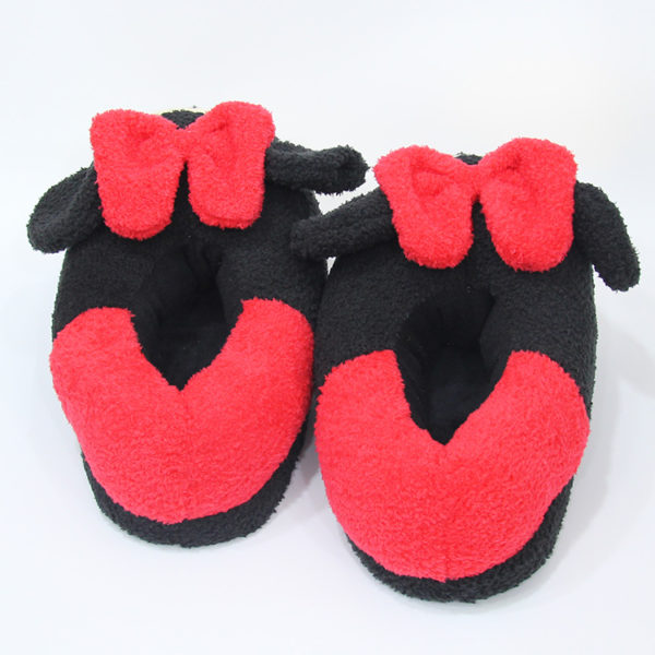 Mickey Minnie Winter Soft Plush Slippers