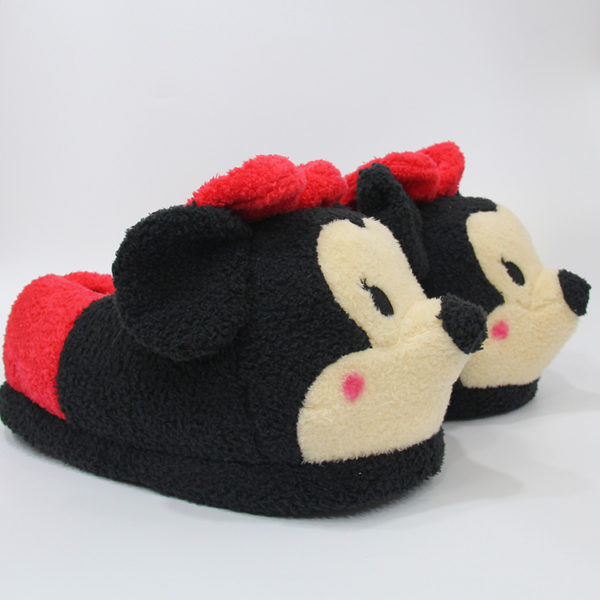 Mickey Minnie Winter Soft Plush Slippers