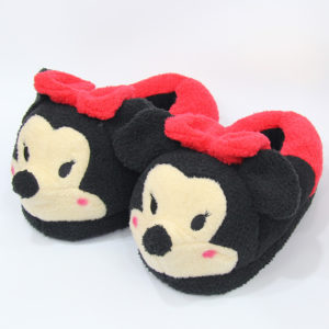 Mickey Minnie Winter Soft Plush Slippers