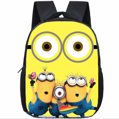12 Inch Minions Children's Backpack Kids School Cute Daily Bag