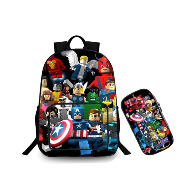 16″LEGO Backpack School Bag Combo