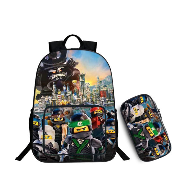 16″LEGO Backpack School Bag Combo