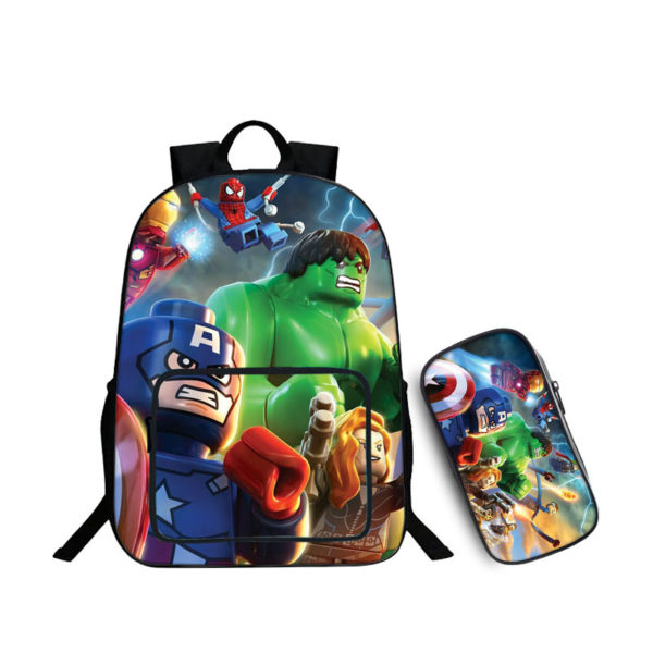 16″LEGO Backpack School Bag Combo