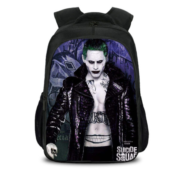 16"Suicide Squad Backpack School Bag Black - Image 8