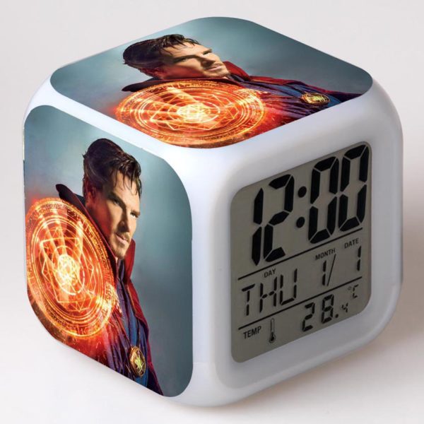 Doctor Strange 7 Colors Change Digital Alarm LED Clock - Image 13