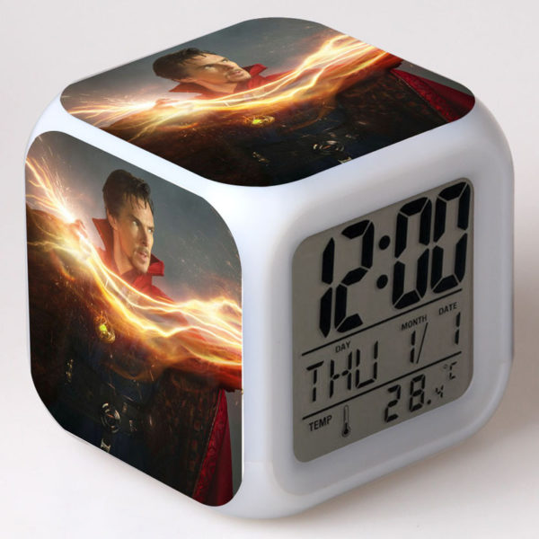 Doctor Strange 7 Colors Change Digital Alarm LED Clock - Image 2