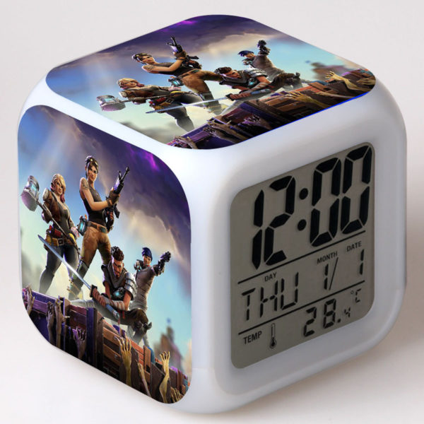 Fortnite 7 Colors Change Digital Alarm LED Clock - Image 26