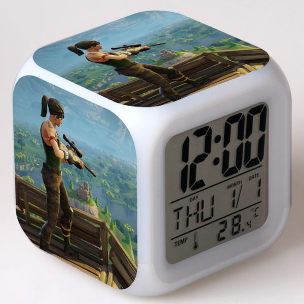 Fortnite 7 Colors Change Digital Alarm LED Clock - Image 6