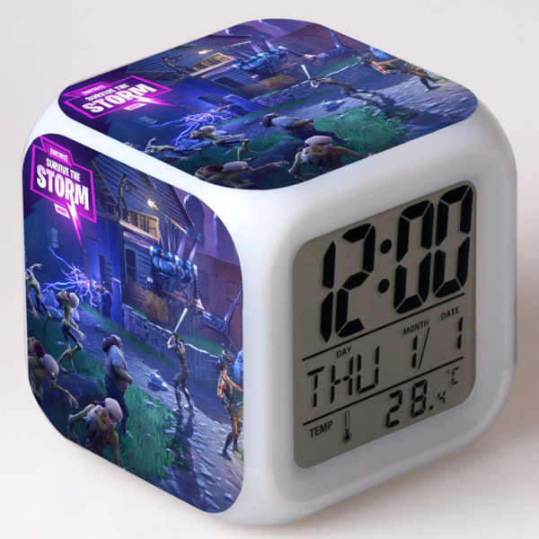 Fortnite 7 Colors Change Digital Alarm LED Clock - Image 10