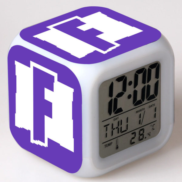 Fortnite 7 Colors Change Digital Alarm LED Clock - Image 11