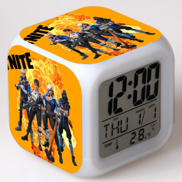 Fortnite 7 Colors Change Digital Alarm LED Clock - Image 12