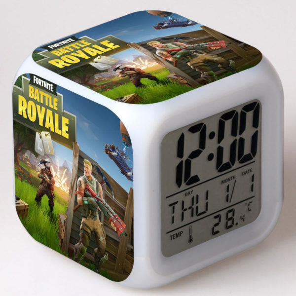 Fortnite 7 Colors Change Digital Alarm LED Clock - Image 13