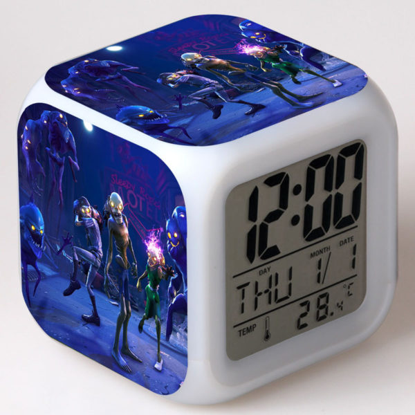 Fortnite 7 Colors Change Digital Alarm LED Clock - Image 27