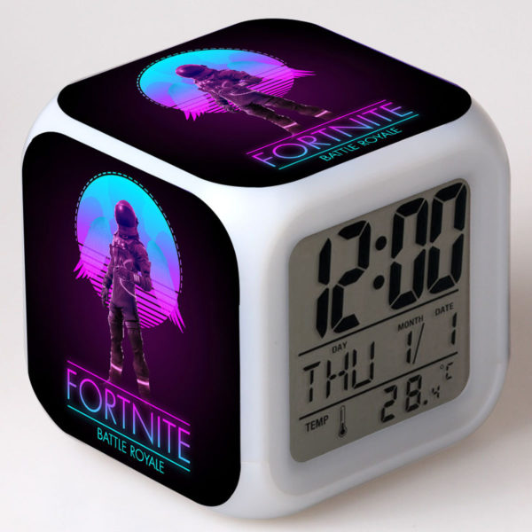 Fortnite 7 Colors Change Digital Alarm LED Clock - Image 15