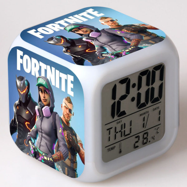 Fortnite 7 Colors Change Digital Alarm LED Clock - Image 17