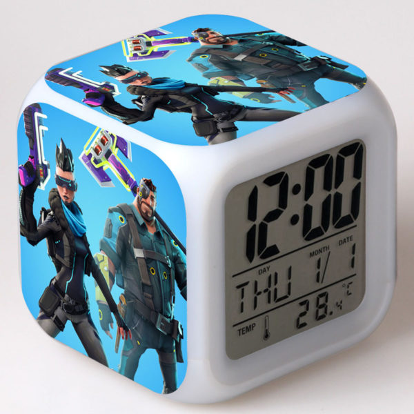 Fortnite 7 Colors Change Digital Alarm LED Clock - Image 21