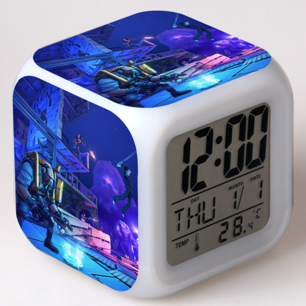 Fortnite 7 Colors Change Digital Alarm LED Clock - Image 22