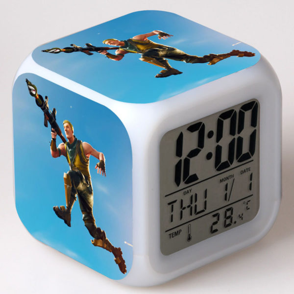 Fortnite 7 Colors Change Digital Alarm LED Clock - Image 23