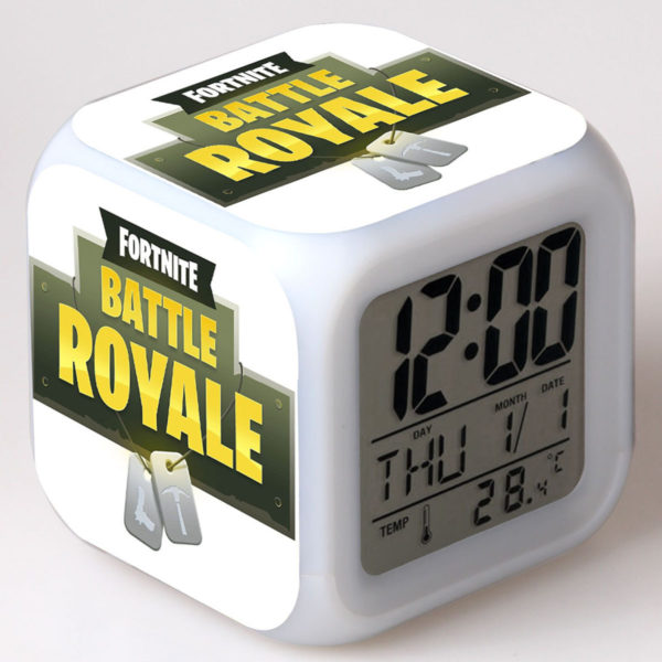 Fortnite 7 Colors Change Digital Alarm LED Clock - Image 24