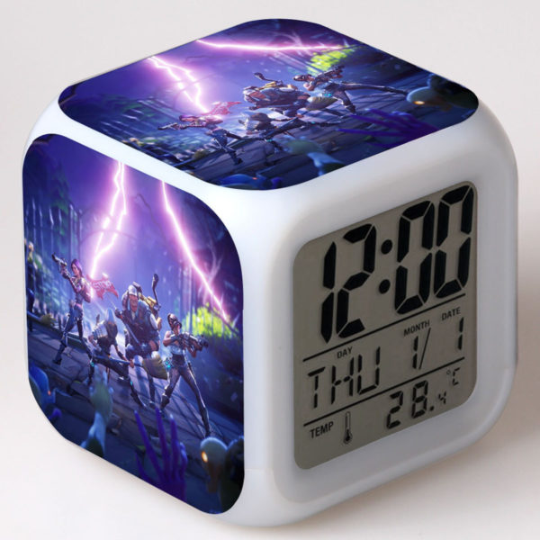 Fortnite 7 Colors Change Digital Alarm LED Clock - Image 29