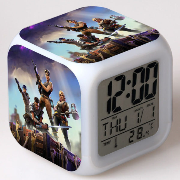 Fortnite 7 Colors Change Digital Alarm LED Clock