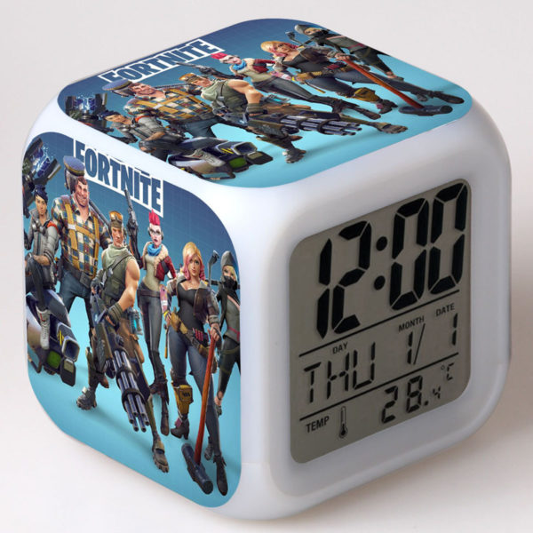 Fortnite 7 Colors Change Digital Alarm LED Clock - Image 2