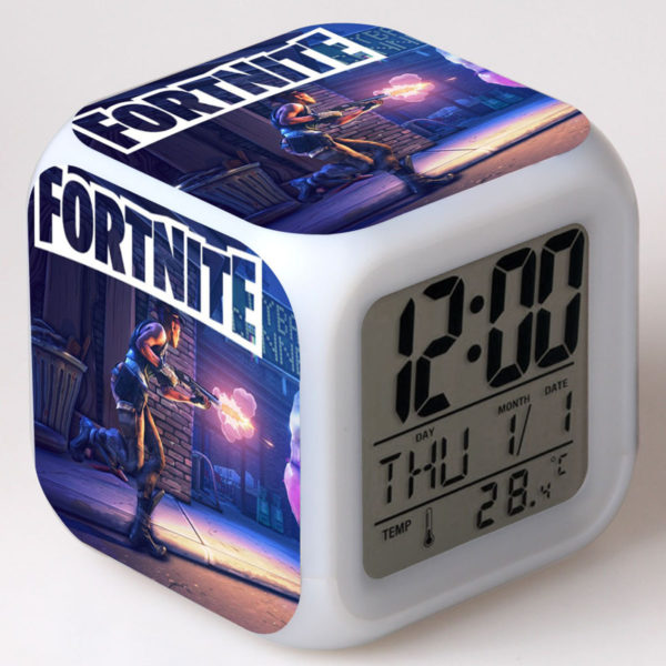 Fortnite 7 Colors Change Digital Alarm LED Clock - Image 3