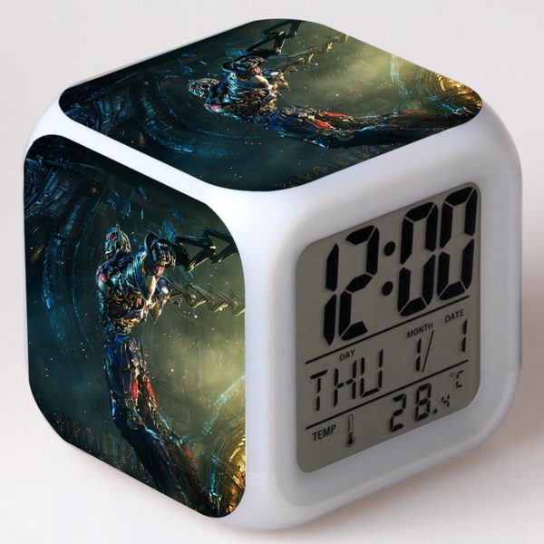 Transformers The Last Knight 7 Colors Change Digital Alarm LED Clock - Image 8