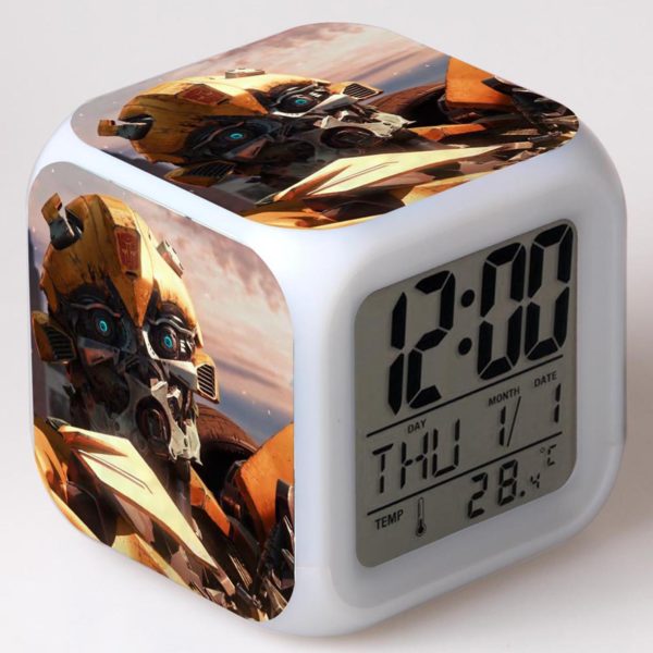 Transformers The Last Knight 7 Colors Change Digital Alarm LED Clock - Image 13