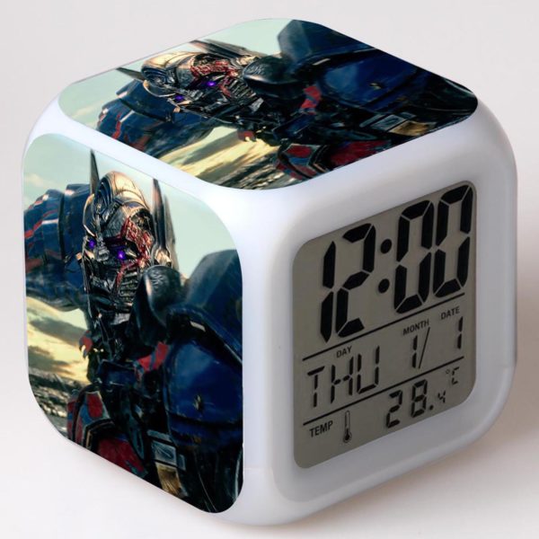 Transformers The Last Knight 7 Colors Change Digital Alarm LED Clock - Image 15