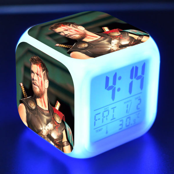 Thor Ragnarok 7 Colors Change Digital Alarm LED Clock - Image 16