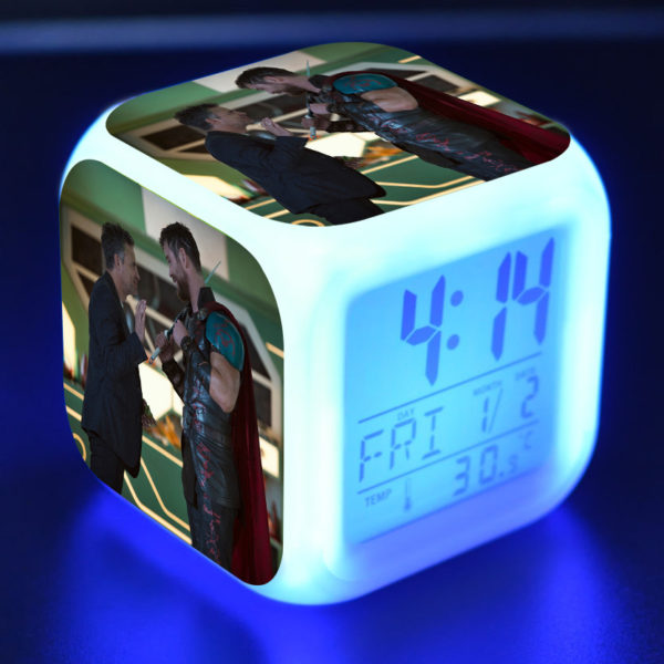 Thor Ragnarok 7 Colors Change Digital Alarm LED Clock - Image 30