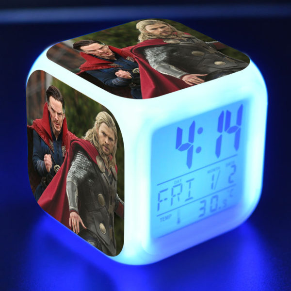 Thor Ragnarok 7 Colors Change Digital Alarm LED Clock - Image 20