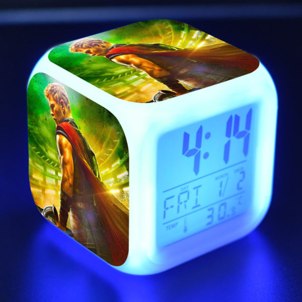 Thor Ragnarok 7 Colors Change Digital Alarm LED Clock - Image 21