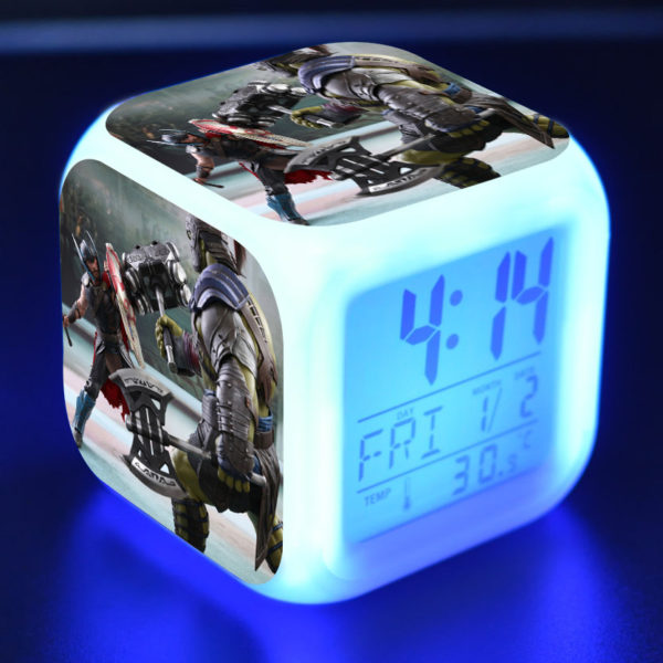 Thor Ragnarok 7 Colors Change Digital Alarm LED Clock - Image 25