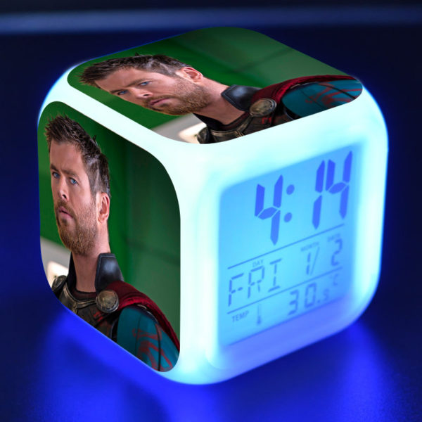 Thor Ragnarok 7 Colors Change Digital Alarm LED Clock - Image 29