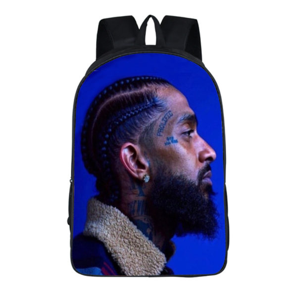 16‘’Nipsey Hussle Backpack School Bag - Image 2