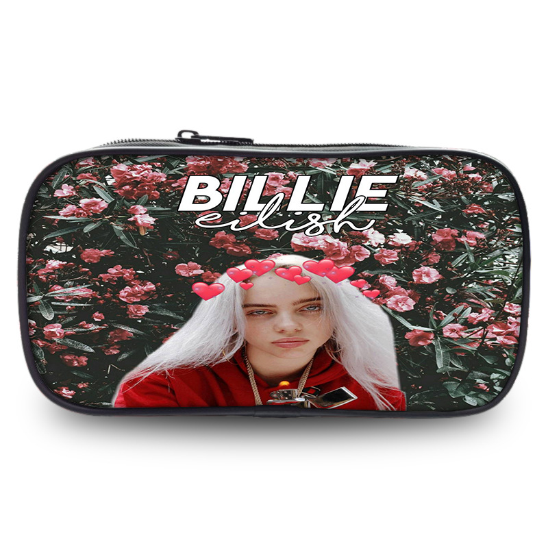 Billie Eilish Pen Case Large Capacity Pencil Bag Student's | giftcartoon