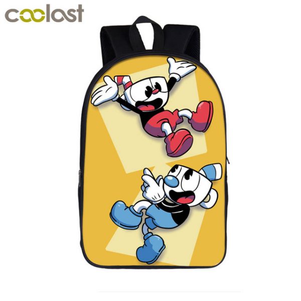 16‘’ Cuphead Backpack School Bag - Image 22