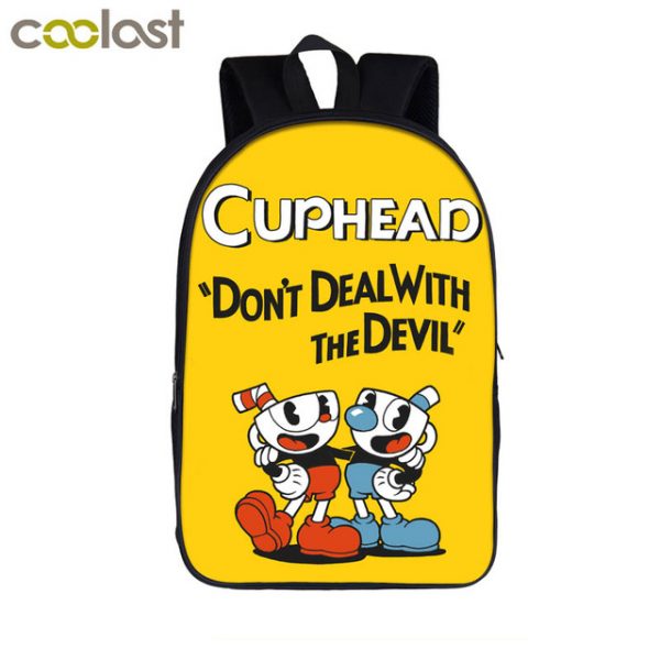 16‘’ Cuphead Backpack School Bag - Image 23