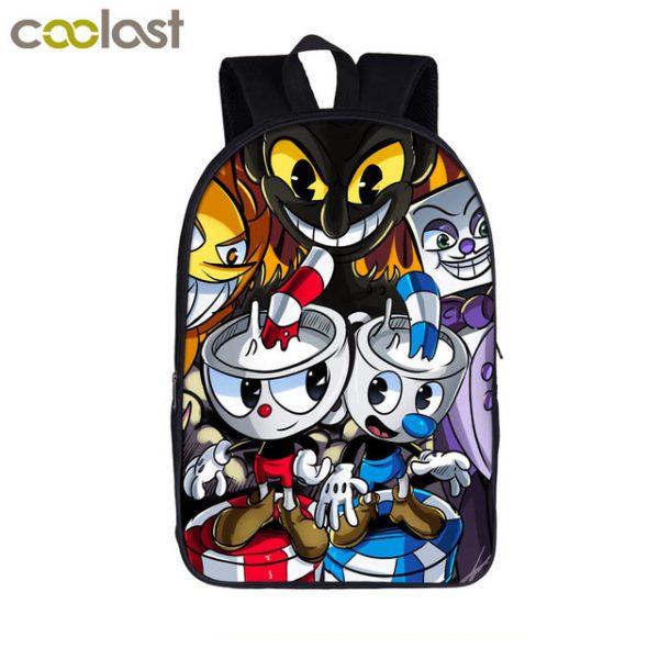 16‘’ Cuphead Backpack School Bag - Image 26