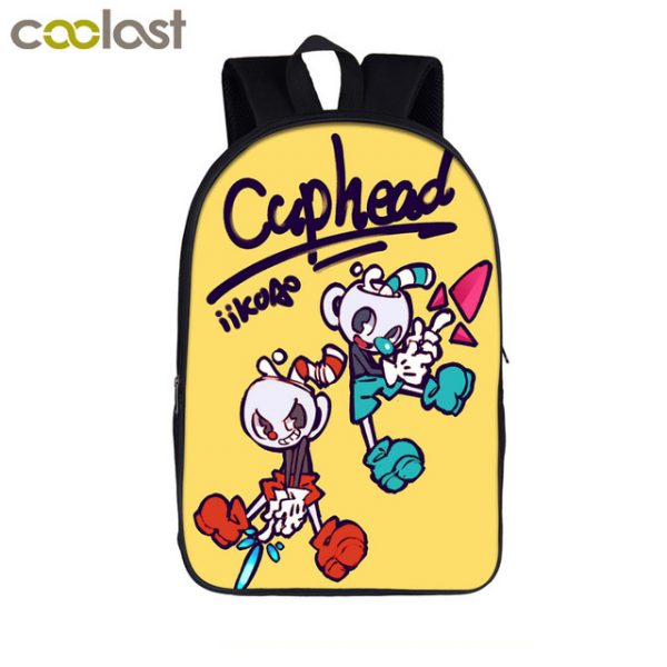 16‘’ Cuphead Backpack School Bag - Image 27