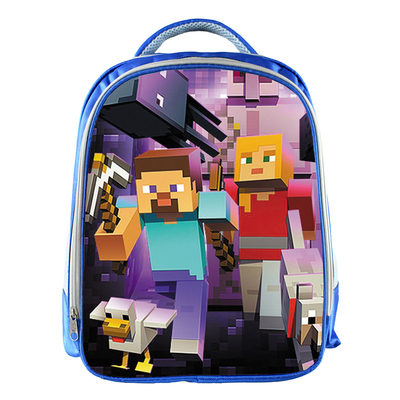 blue minecraft backpack