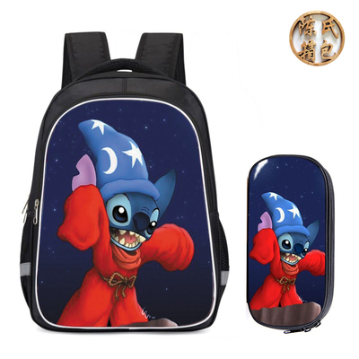 16″Lilo & Stitch Backpack School Bag+Lunch Bag+Pencil Bag