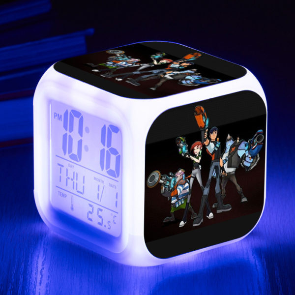 Slugterra 7 Colors Change Digital Alarm LED Clock - Image 3