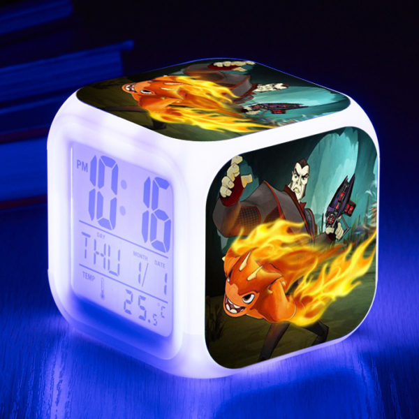 Slugterra 7 Colors Change Digital Alarm LED Clock - Image 15