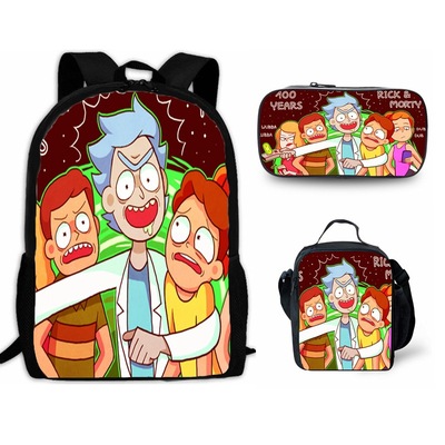 rick and morty lunch bag