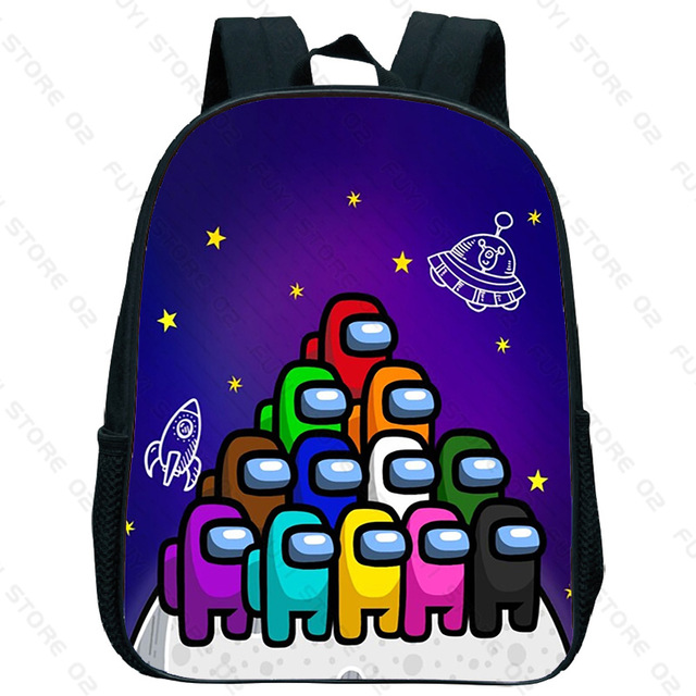 Among Us Backpack School Bag Kids Multi Function Small Bagpack Student Travel Backpack Giftcartoon